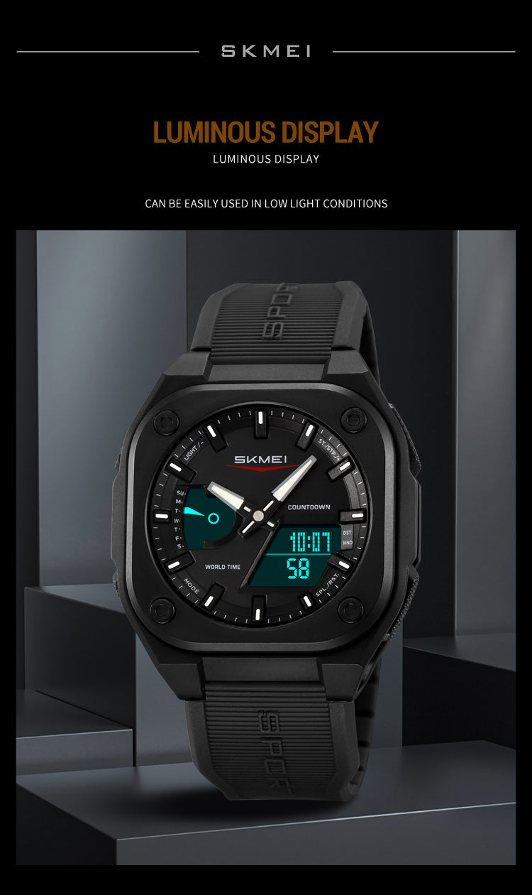 Montre Skmei Originale – Design élégant et heure mondiale pour les passionnés de précision ⌚💎