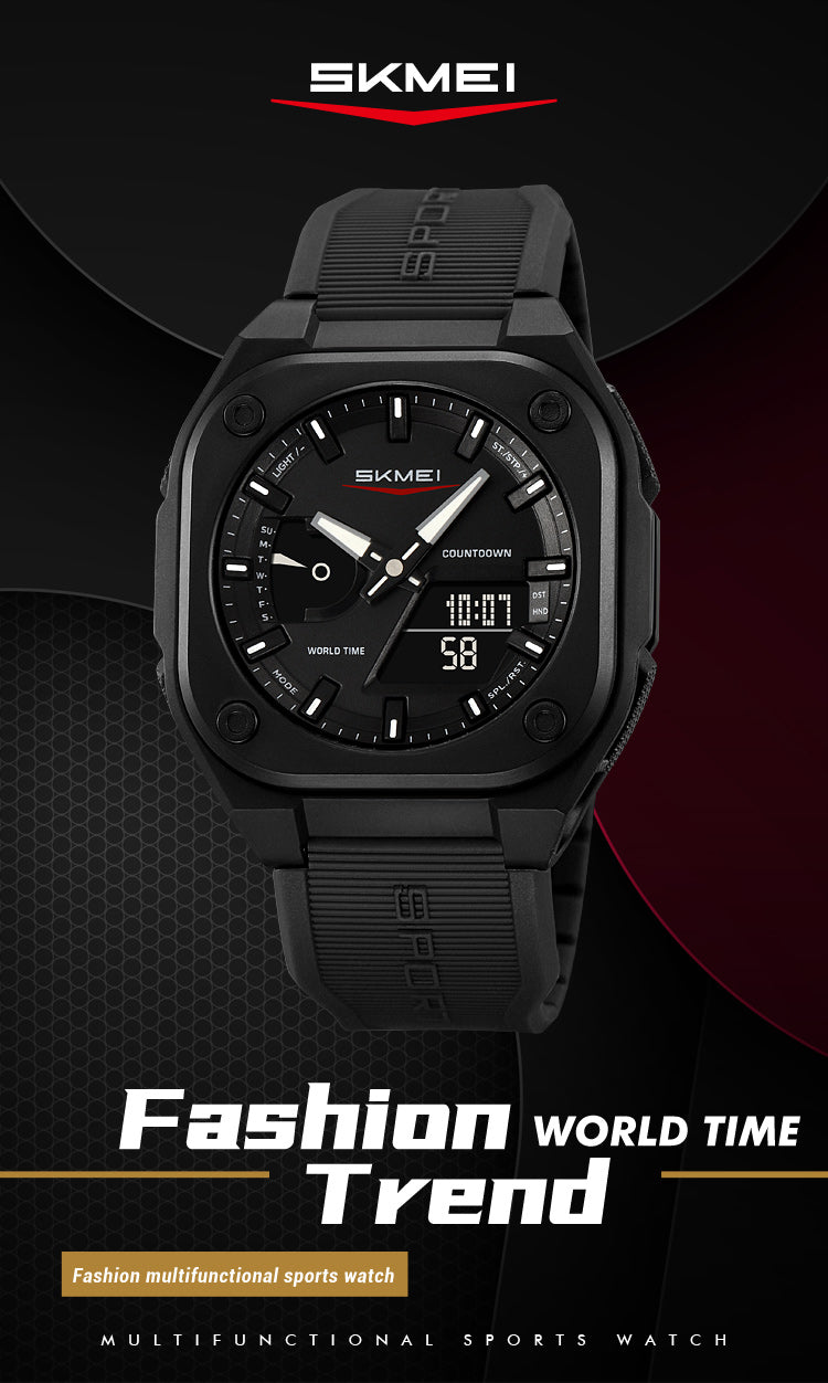 Montre Skmei Originale – Design élégant et heure mondiale pour les passionnés de précision ⌚💎