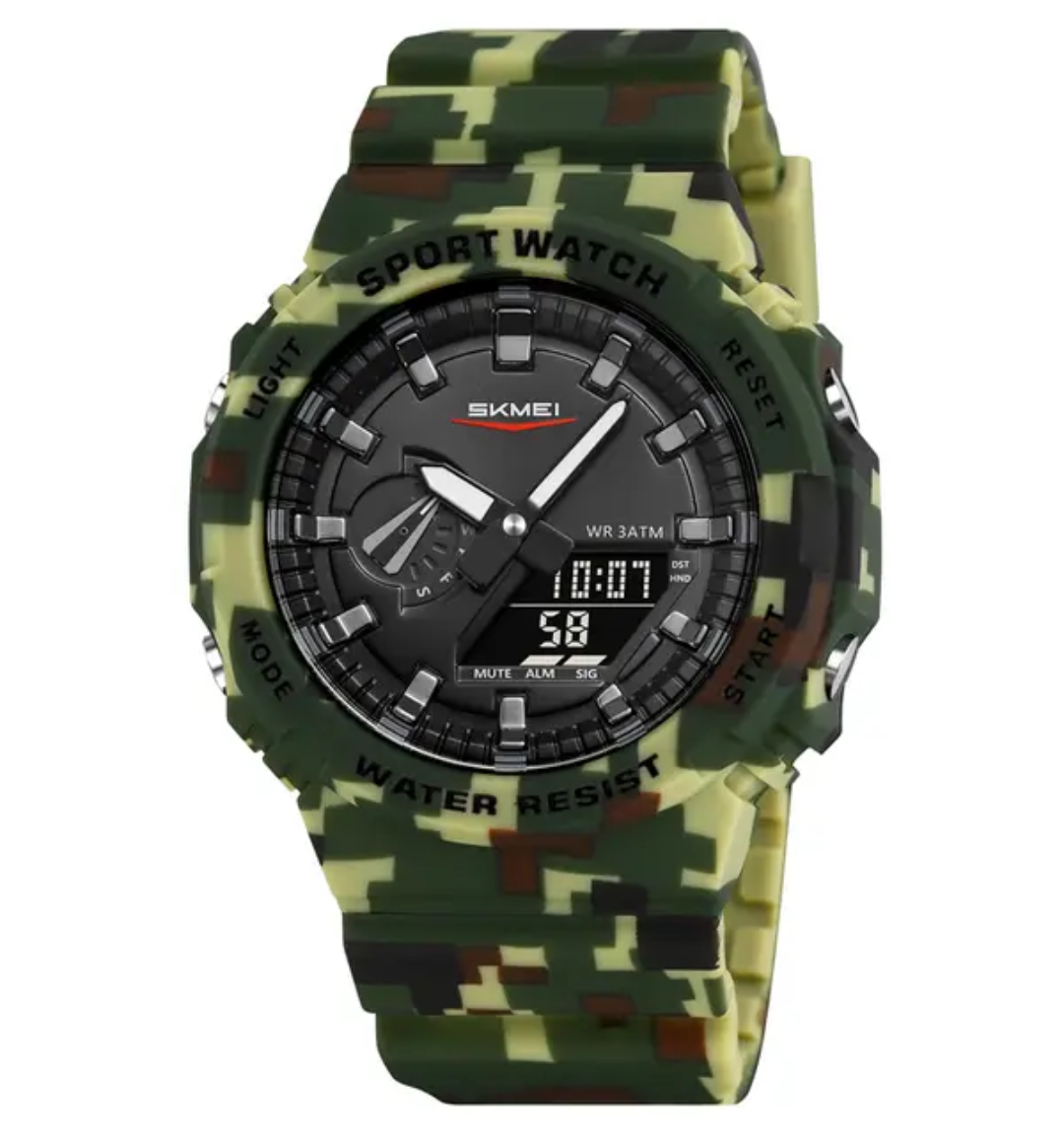 🔥 ساعة تكتيكية رجالية  أصلية – القوة والدقة بسعر 3,750 د.ج 🔥