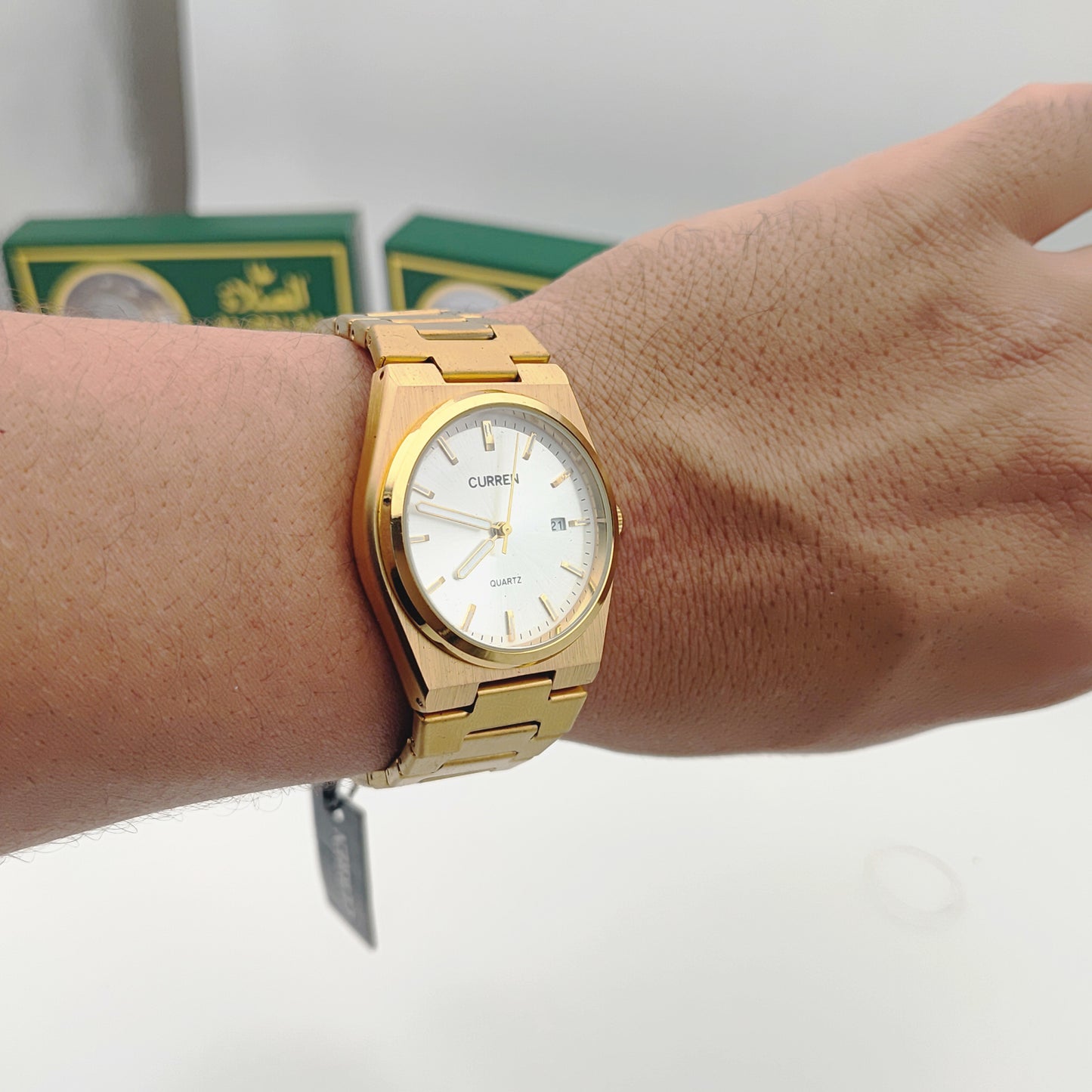 🕶️ ساعة رجالية بتصميم سداسي فاخر – مستوحاة من أسلوب أوديمار