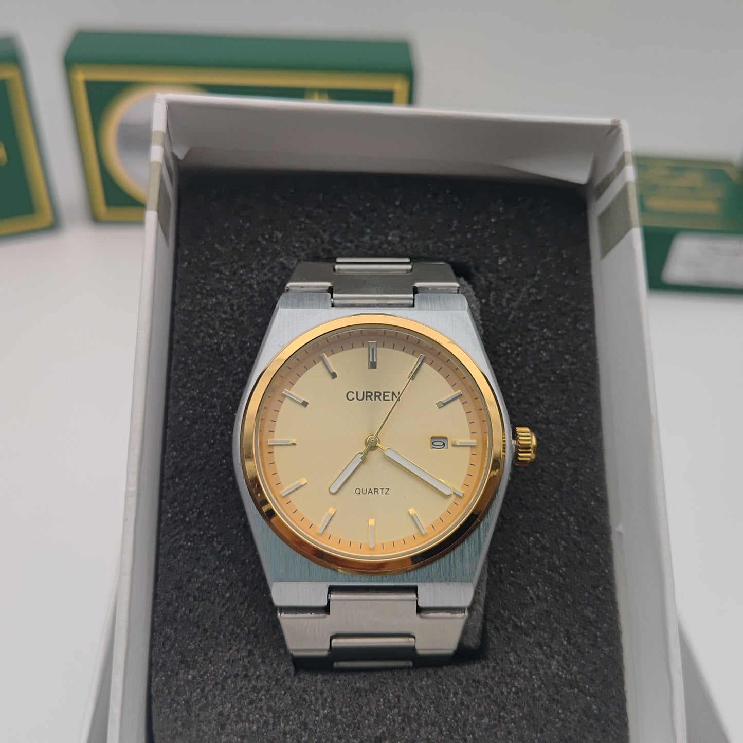 🕶️ ساعة رجالية بتصميم سداسي فاخر – مستوحاة من أسلوب أوديمار