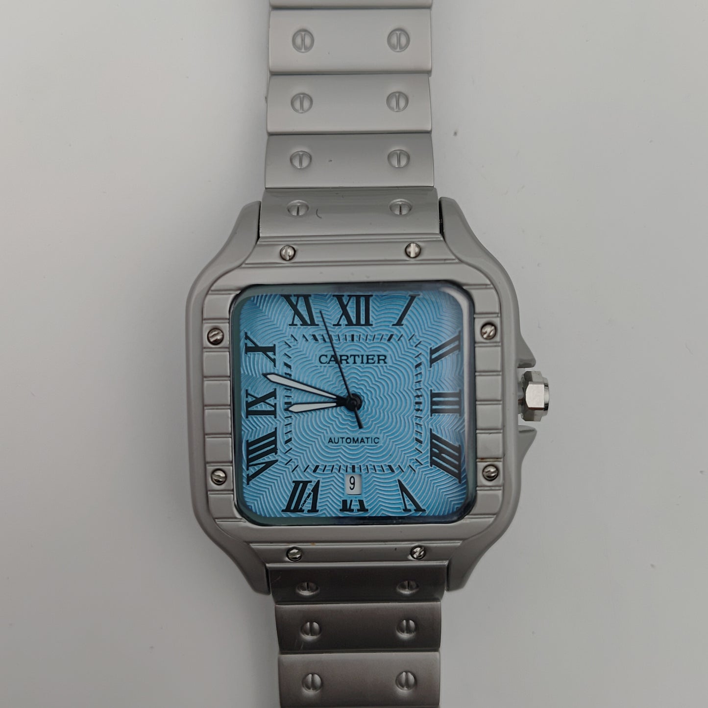 ⌚ ساعة رجالية بتصميم كلاسيكي وأنيق – شكل مربع – متوفرة بثلاثة ألوان