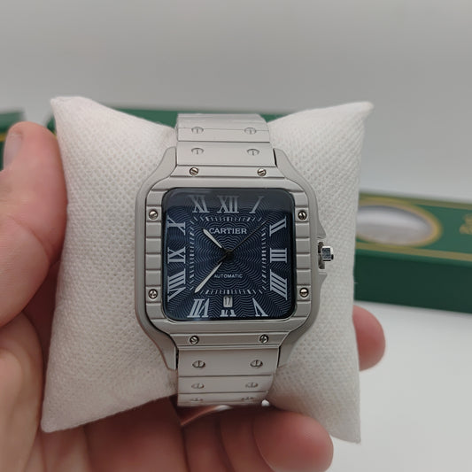 ⌚ ساعة رجالية بتصميم كلاسيكي وأنيق – شكل مربع – متوفرة بثلاثة ألوان